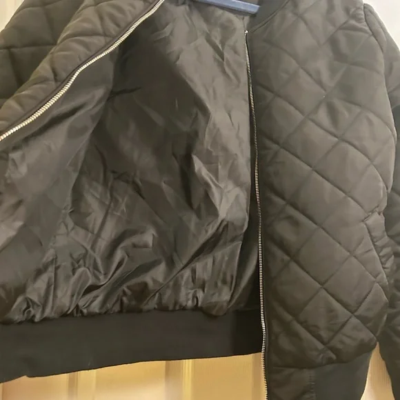 Faded Glory Black Quilted Jacket - Picture 3 of 4